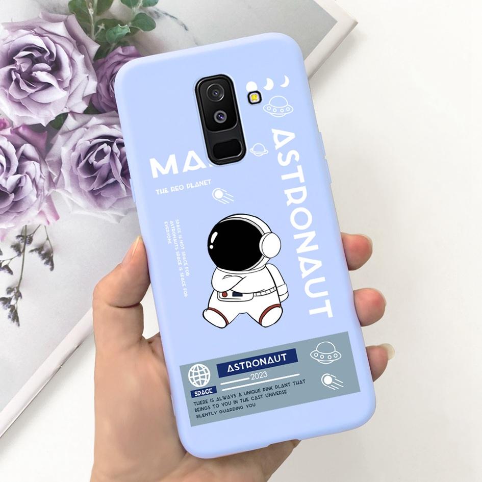 Для Samsung Galaxy A6 Plus 2018 Чехол A605 SM-A605F Чехол для телефона Милый Астронавт Мягкий Силикон Funda Для Samsung A6 2018 A600F Capa
