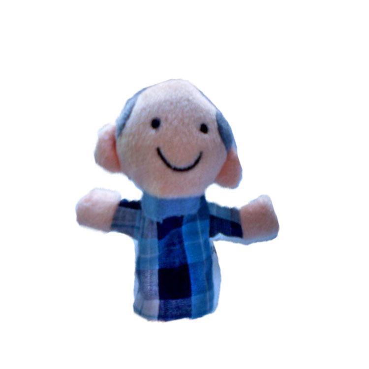 Plush toy family finger puppets