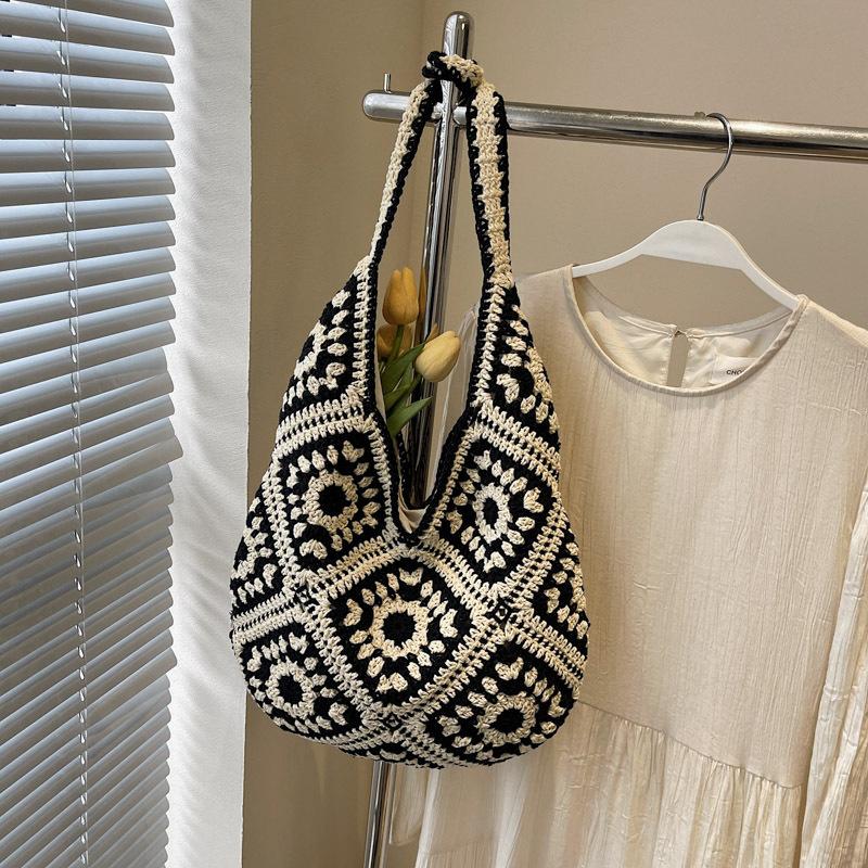 Сумка большой вместимости женская новая модная универсальная литературная плетеная соломенная сумка для морского отдыха пляжная сумка