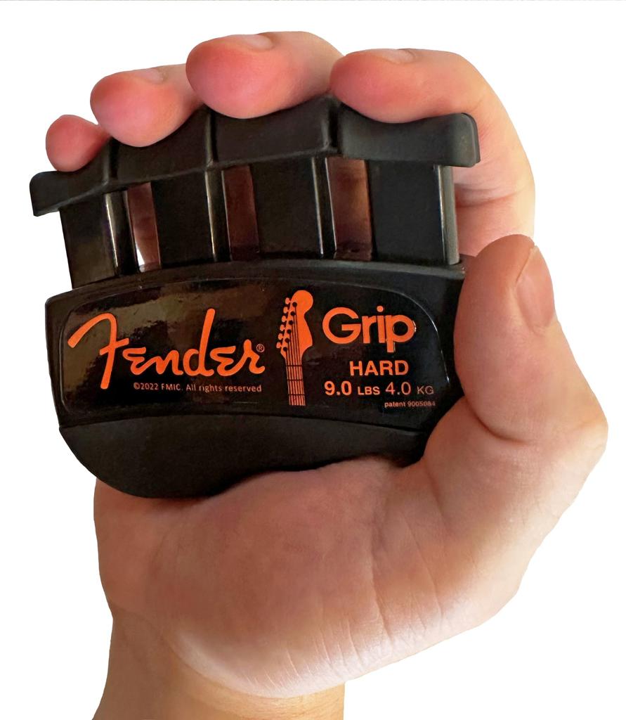 Fender Тренажер для рук и пальцев GRIP Hard 9 Лучший эргономичный тренажер для укрепления пальцев для улучшения игры на всех струнных инструментах (Дополнительный -