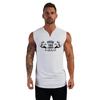 Мужской хлопковый жилет Muscleguys с v-образным вырезом, майка с принтом, одежда для фитнеса и бодибилдинга, жилет для мышц, мужская спортивная одежда, футболка без рукавов