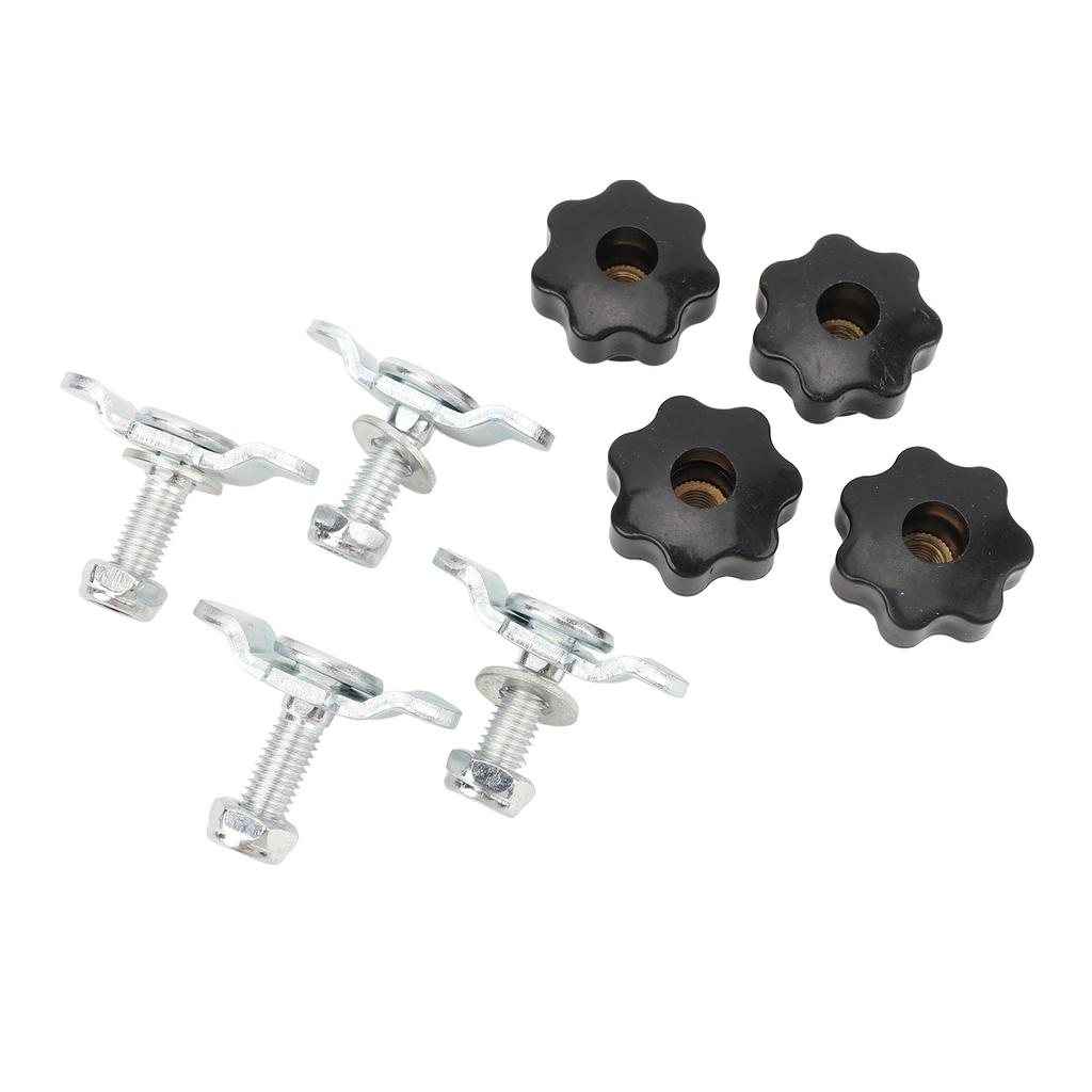L Track Stud Fittings Carbon Steel 360 Degree Rotation L Track Tie Down System Kit for Truck Beds Trailers