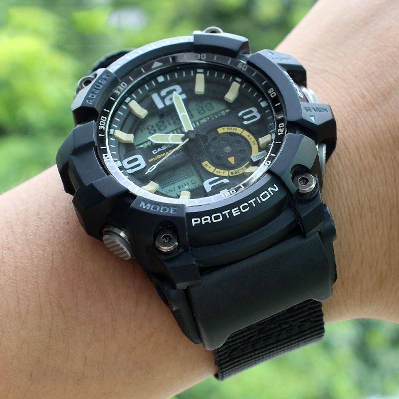 Нейлоновый ремешок для часов для Casio G-SHOCK Modified Small Mud King GG-1000 GWG-100 GSG-100 Канвасовый ремешок для часов Черный Хаки Браслет