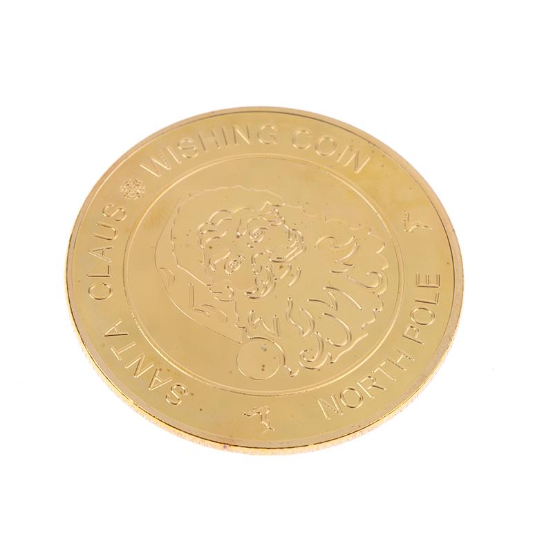 1 шт. Санта-Клаус пожелание монета сувенир подарок Счастливого Рождества позолоченный сувенир монета декоративная памятная монета домашний декор