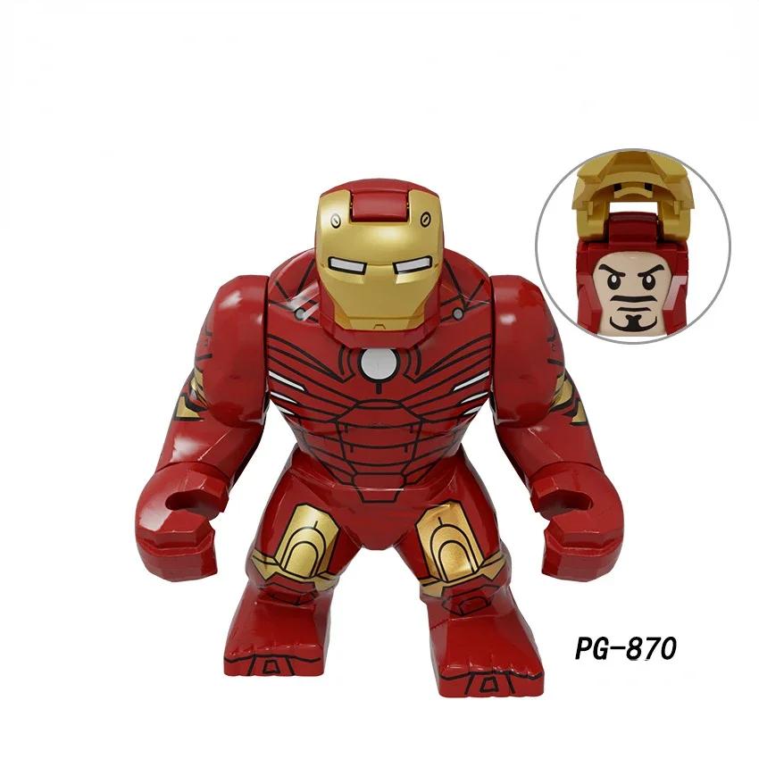 Action Figure: Marvel Mini Block Figurine Superhero Series Iron Man Spider Man Combination Block Children's Puzzle Toy Gift
