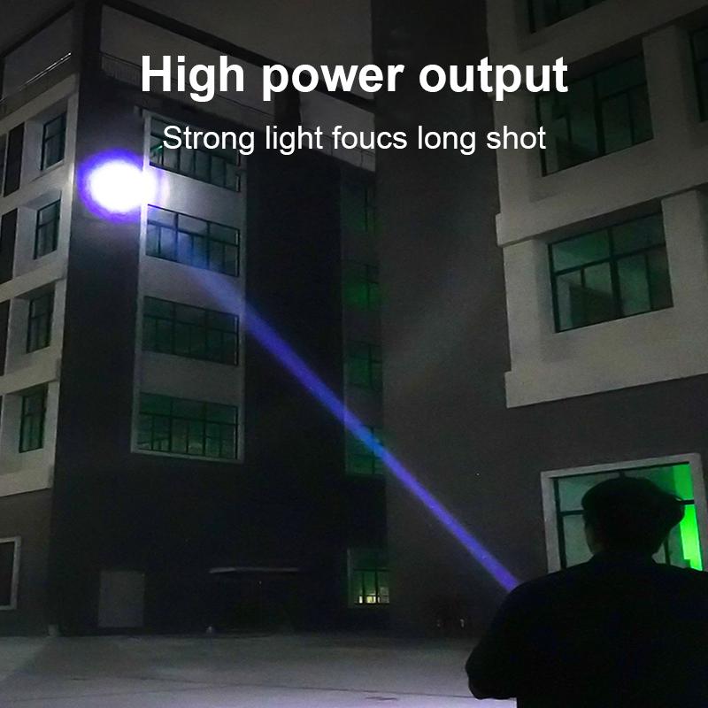Новый супер яркий 800 Вт белый лазерный фонарик перезаряжаемый 5000 м фонарь водонепроницаемый уличный рабочий фонарь для кемпинга