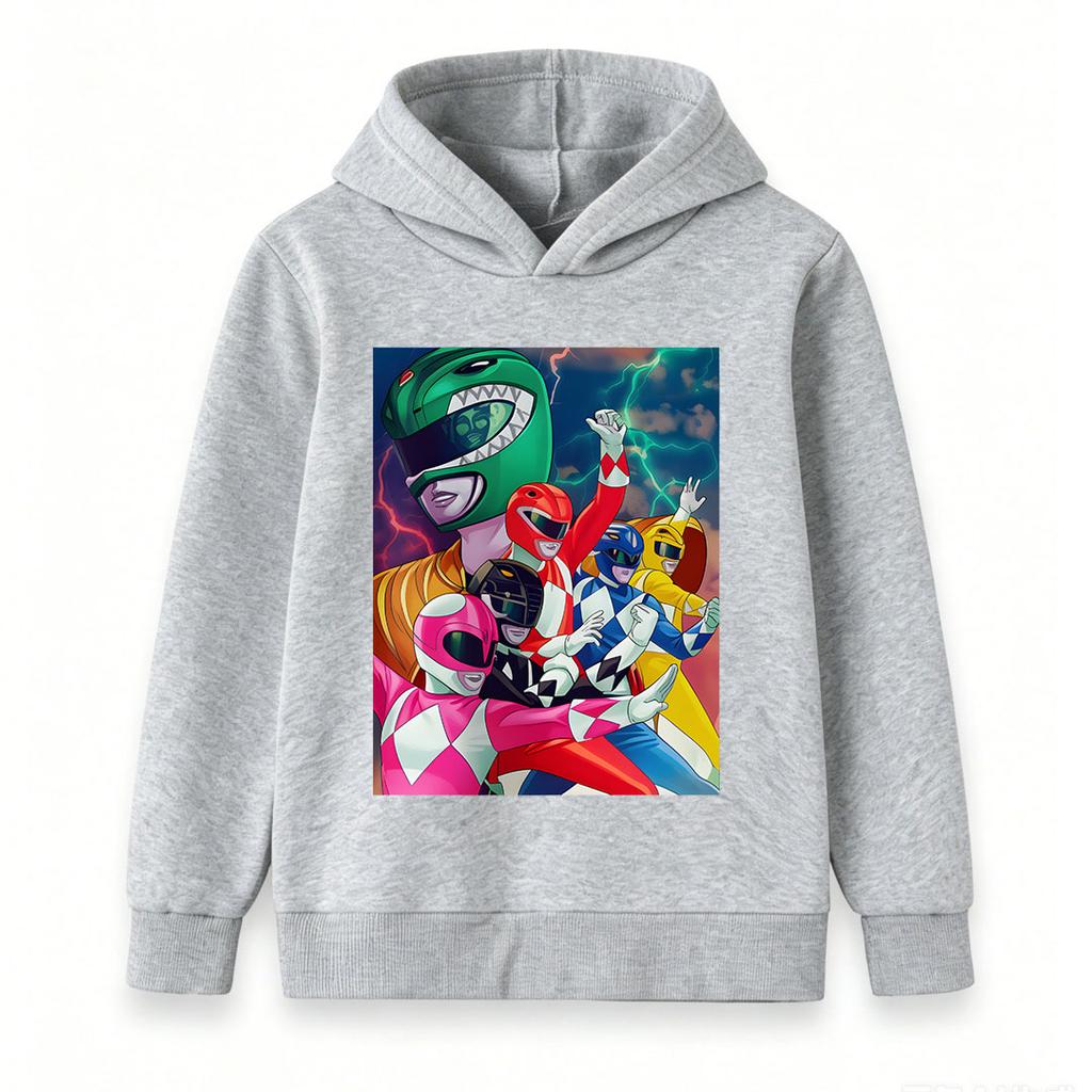 Kids Boys Girls Casual Long Sleeve Crewneck Hoodie, Cool Colorful Superhero Team Printed Soft Pullover Sweatshirt for Daily Wear and Themed Party Acti
