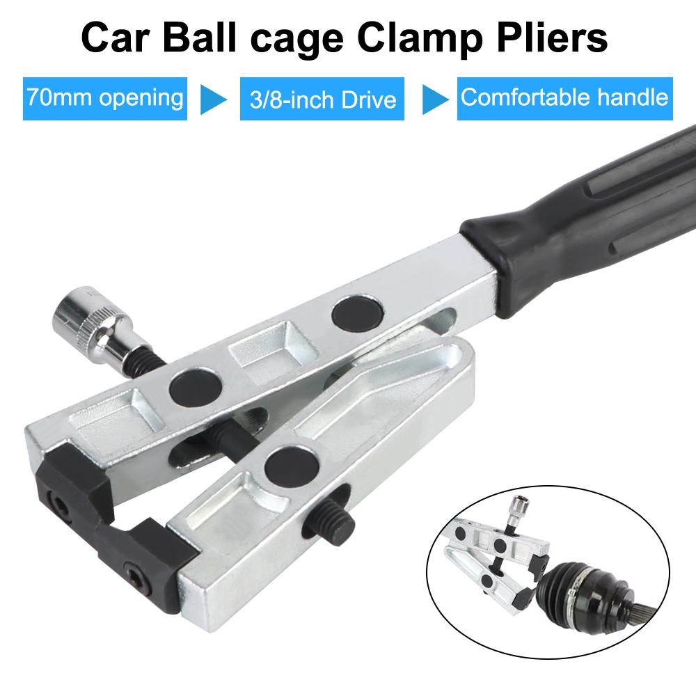 Инструмент для снятия автомобиля 3/8" Привод Клещи для хомутов шариковой обоймы Пневматические клещи для хомутов пыльника Шарнир равных угловых скоростей Инструмент Клещи для пыльника Разборка Открытие 70 мм Крутящий момент Сверхмощный