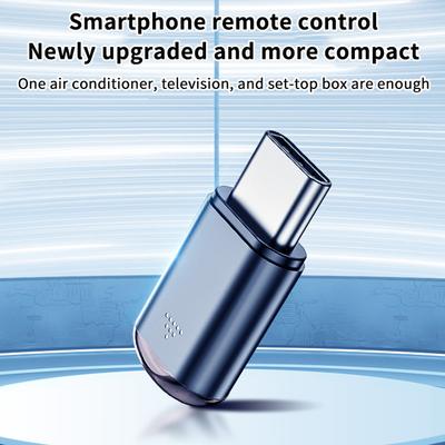Адаптер-ИК-передатчик для смартфона Type C, управление через приложение, ИК-пульт, подходит для телевидения