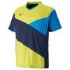 Игровая футболка для настольного тенниса, с коротким рукавом, стандартная, Dynamotion Fit, влагоотводящая, сертифицирована JTTA, 82JA9003, темно-синий/лаймовый, 2XL