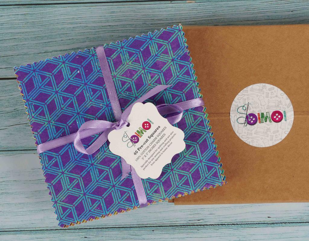 Soimoi Батик Принт Предварительно Вырезанные 5-дюймовые Квадраты Хлопковой Ткани Лоскутное Шитье Сделай Сам Лоскутное Шитье