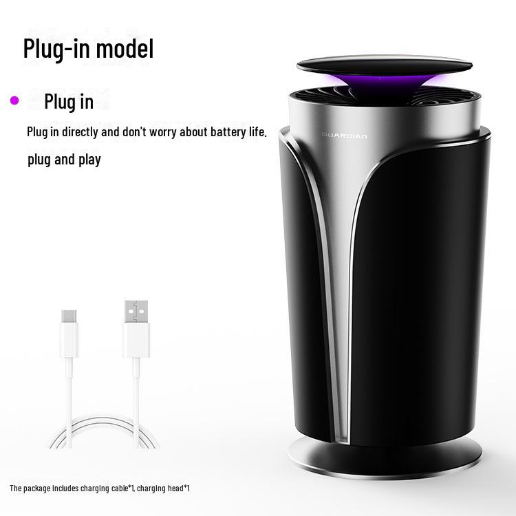 Безопасная и стильная внутренняя лампа от комаров: Электрическая ловушка без излучения, безопасная для детей