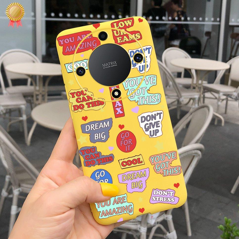 Luxury Case For Honor X9a Soft TPU Capa COOL New Cute Animal Painted Back Coque For Honor X9a X8A X7A 9XA 8XA 7XA  Bumper Bags