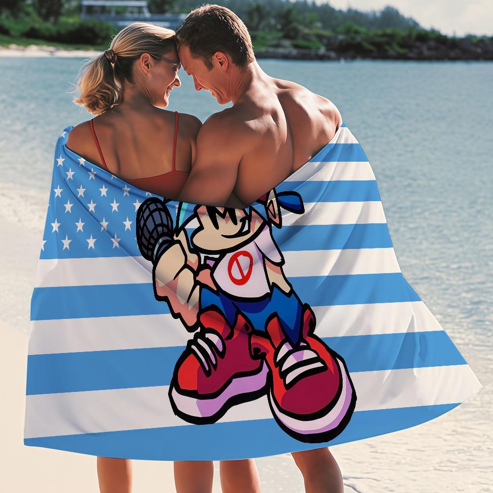 Game F-Friday N-Night F-Funkin Towel Quick Drying Beach Towels Are Suitable For Swimming Pools Camping Yoga And The Gym