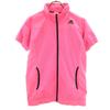 Adidas Куртка с коротким рукавом, воротником-стойкой и молнией, L, розовая, мужская, б/у