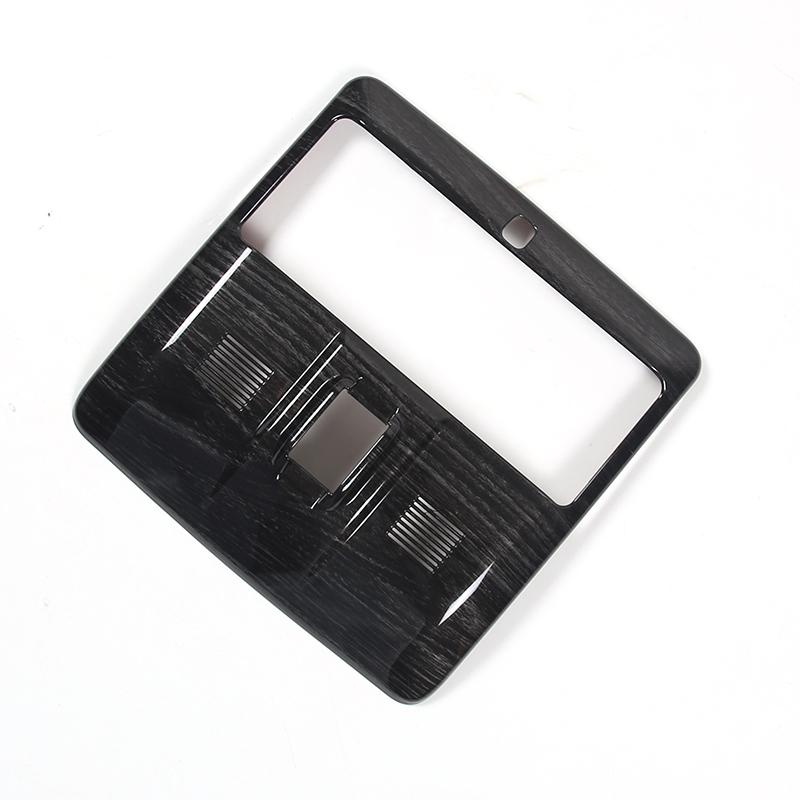 Для Land Rover Discovery 4 2010-2016 ABS черный под дерево автомобильная передняя лампа для чтения крышка отделка наклейка автомобиль