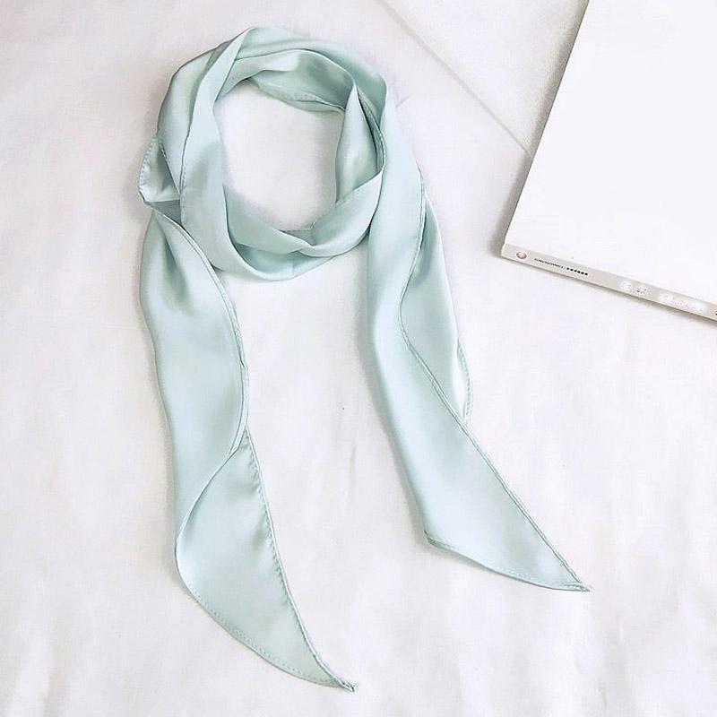 Хороший атласный квадратный женский ободок для волос на шею из шелка для женщин, обтягивающий женский галстук-шарф