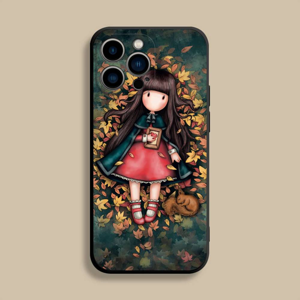Чехол для телефона S-Santoro G-Gorjusses Для iPhone 17,16,15,14,13,12,Pro,Max,Plus,E,SE4,Air,Mini Черный Мягкий Чехол