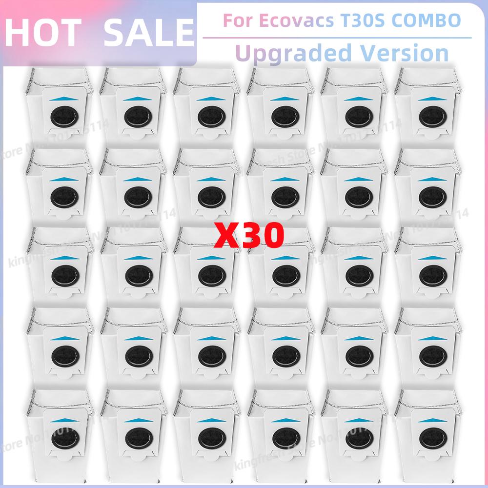 Fit For (Ecovacs T30S / T30S AI / T30S COMBO / T30S PRO / T30S PRO OMNI) Parts Main Roller Side Brush Filter Mop Cloth Dust Bag