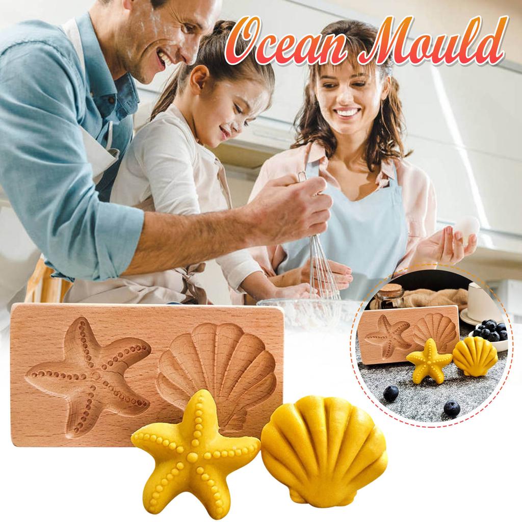 3d Baking Mold, Biscuit Die-cutting Machine Cone Plant Model Biscuit Wooden Kitchen DIY