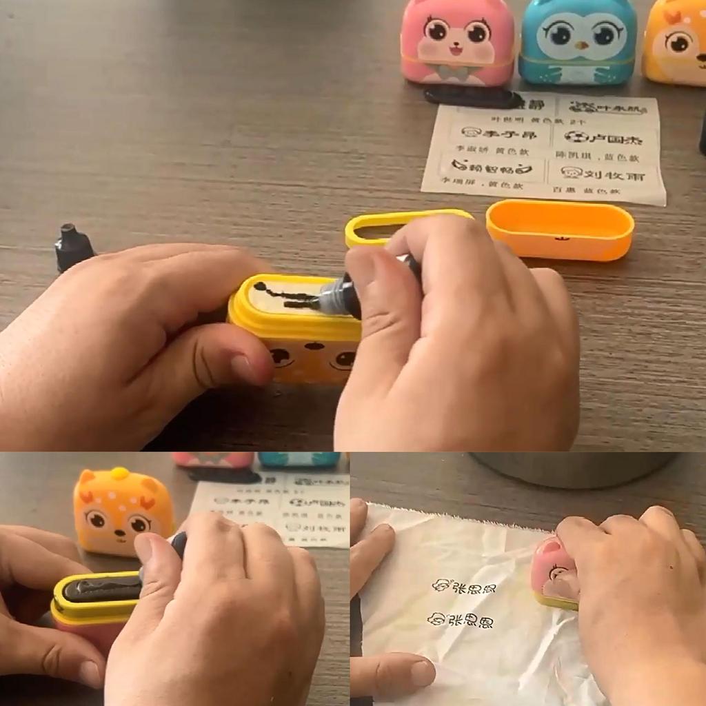 Textile Clothes Waterproof Ink for Students Children Name Stamp Printing Clothing Wash Not Fade Photosensitive Special