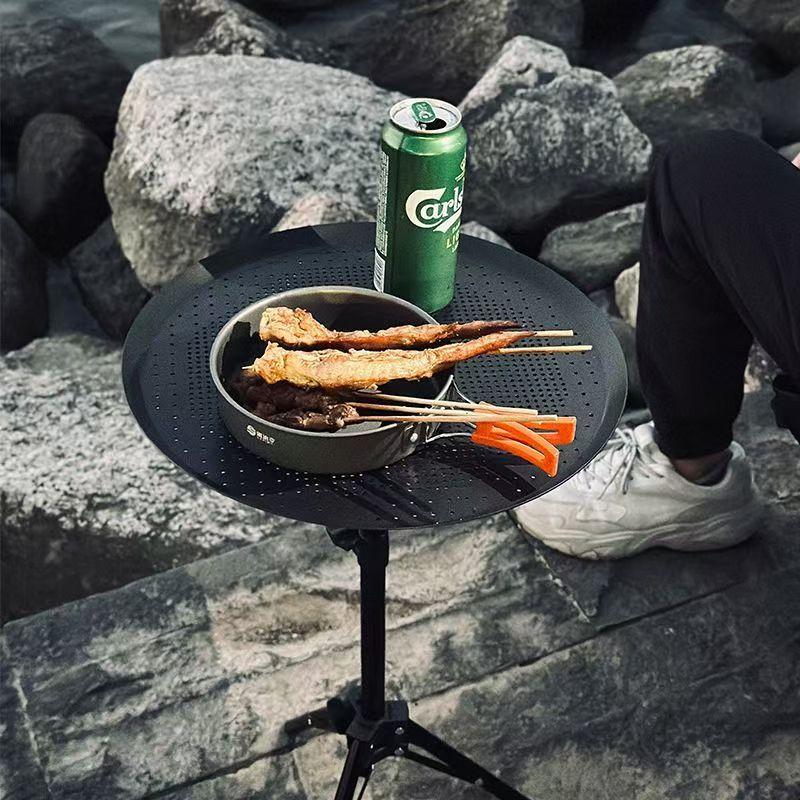 Круглый стол для кемпинга, круглый стол, портативный мини-круглый складной столик для пикника на открытом воздухе, аксессуары для кемпинга