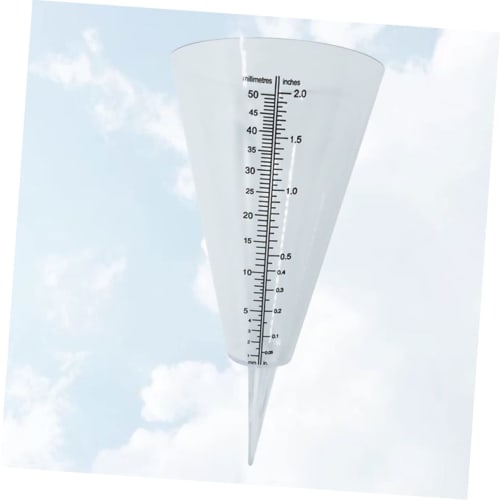 IWOWHERO Rain Gauge Cup, Rainfall Measuring Tube, Garden Measuring Gauge, Rain Gauge Cup, Lawn Rain Gauge, Garden Rain Gauge, Rainfall Measuring Tool,