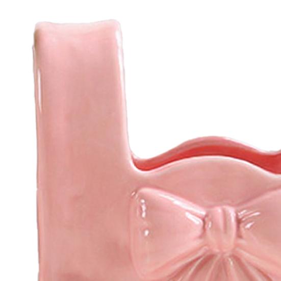 Керамическая ваза Yousheng с акцентом в виде банта Розовая Белая Бант/Сумка/Букет Цветочная ваза для гостиной Обеденной полки Стола Настольный декор