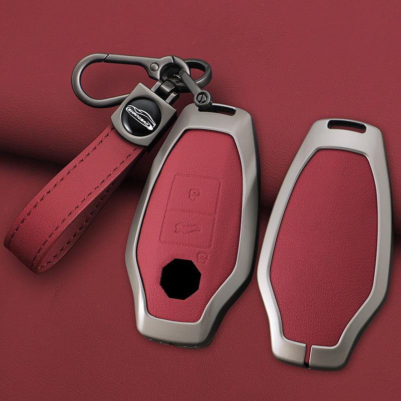 Zinc Alloy Car Key Cover Smart Keyless Remote Control Fobs Case Keychian Holder Auto Interior Accessories for MG 7 MG7 MG-7 2023