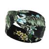 DX~~~ New Wide Brimmed Crossover Headband Lady's Bohemian Print Knitted Headband Sweat-wicking Bandana Sports Yoga Headband