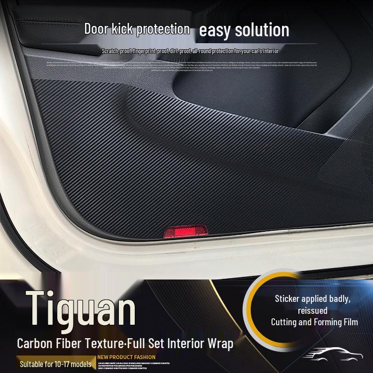 Volkswagen Tiguan (2010-2017) Защитная пленка для интерьера и дверей из углеродного волокна