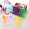 50pcs 9x12cm Colorful Party Candy Box Sheer Organza Jewelry Pouches Gift Bags Packaging