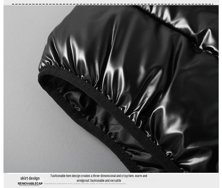 Мужской зимний хлопковый жилет - Утепленный, с принтованным логотипом