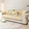 Ice Silk Sofa Cushion Summer Summer Summer Summer Summer Mat Cushion Plaid Non-Slip Simple Modern Leather Sofa Cover