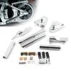 Motorcycle Swingarm Tube Covers W/ Phantom Axle Covers Chrome Motocross Modified Parts For 2000-2007 Softail Models