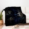 Elegant Raven Wall Art Print - Gothic Home DecorBlanket Flannel Throw Blanket for Sofa, Bed, Travel, Camping, Office, Couch, Chair, And Bed