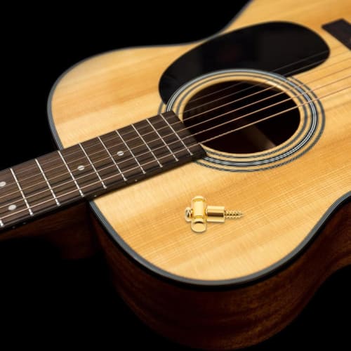 VICASKY Roller Guitar String Retainer for Guitar and Bass, Brass String Tree Headstock Guide, Tension Relief, Parts Accessories, 1 Pair