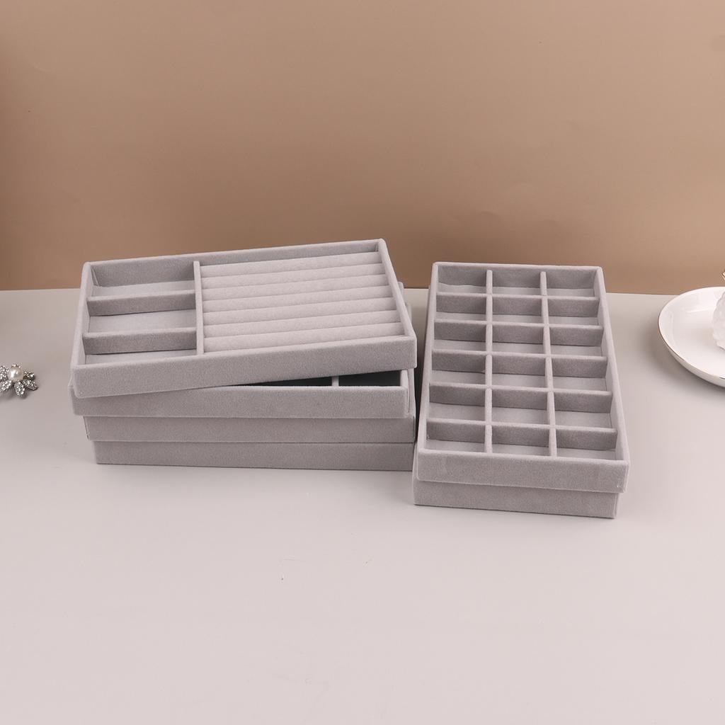 Бархатный дисплей для ювелирных изделий, складной, изысканный держатель для ювелирных изделий, портативный органайзер для колец, сережек, ожерелий, коробочка-органайзер для мальчиков