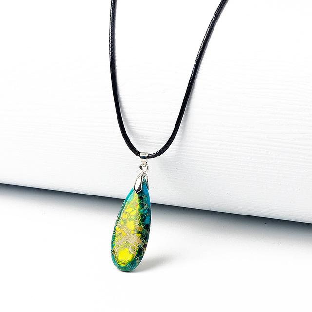 BLINGBAY женское ожерелье с подвеской из натуральной кожи, многоцветный кулон из воловьей кожи, ожерелье из веревки для девочек, вечерние, день рождения, рождественские украшения, подарок