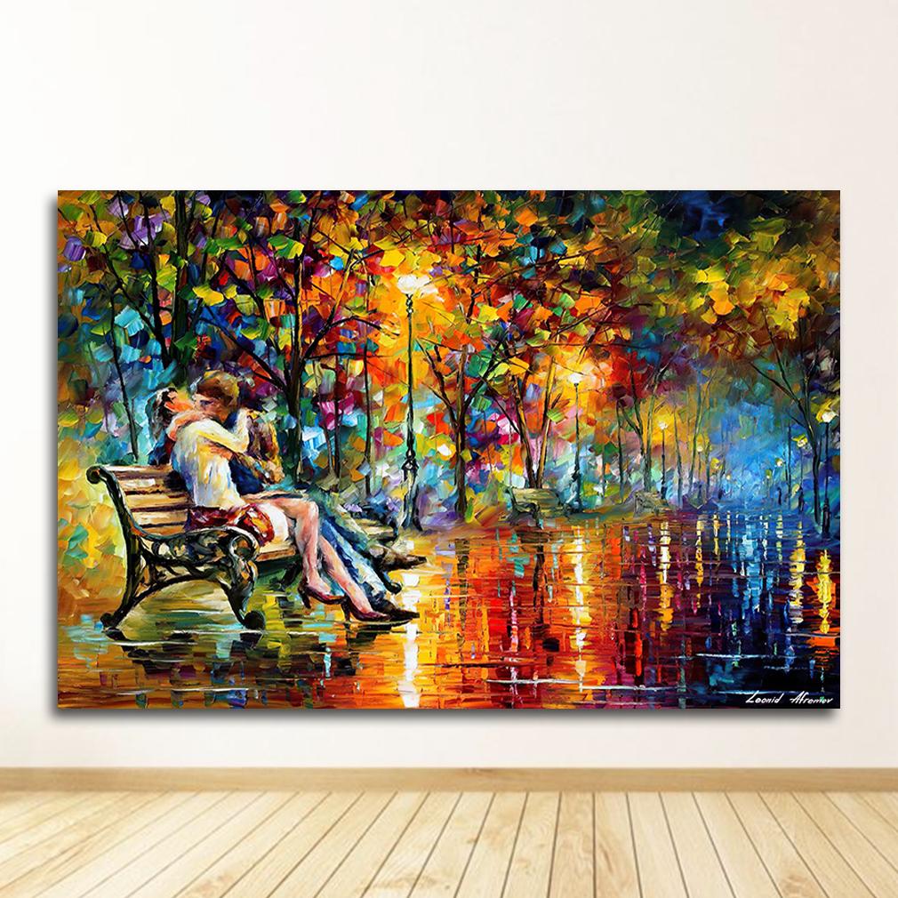 Абстрактная раскраска, ручная роспись, картина маслом, пейзаж для гостиной, постеры, настенное украшение для дома без рамки