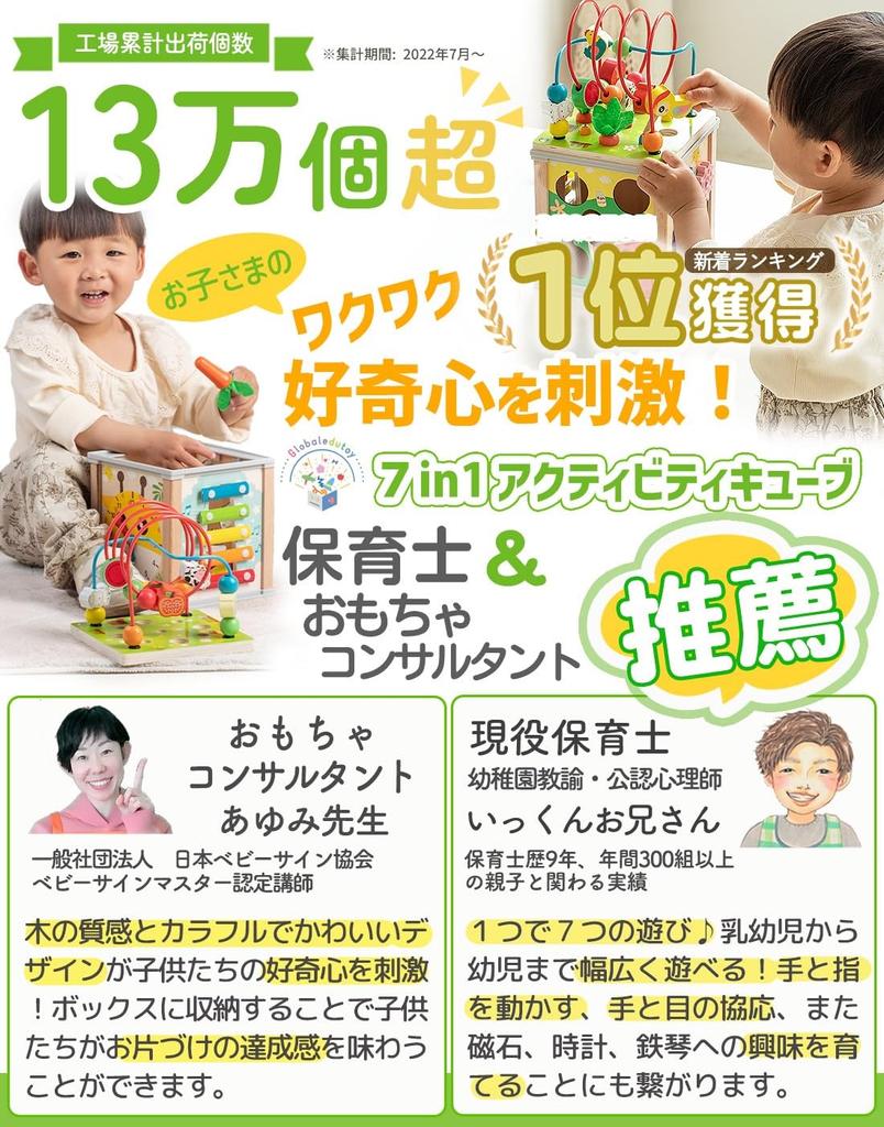 Montessori by Educational Toy Baby Toy 0 Years Old 1 Year Old 2 Years Old Birthday Gift Educational Toy the Food Sanitation Law 7in1 Activity Cube Toy