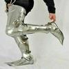 Medieval Larp Armor Leg Guard Steel Greaves Leg Guard With Shoes Halloween Gift