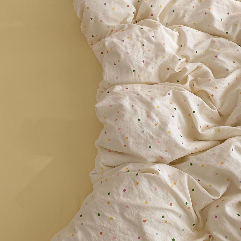 Двухслойный сетчатый пододеяльник для студентов Мягкий Прочный Комплект постельного белья Удобный Двуспальный размер Предметы первой необходимости для спальни