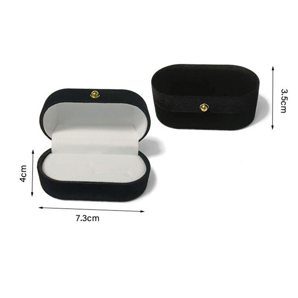Бархатная витрина для ювелирных изделий, коробка для парных колец, коробка для серег в винтажном стиле, коробка для колец с двумя прорезями