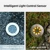 1/4pcs/lot Outdoor Lighting Solar Powered Panel 8 LED Floor Lamps Deck Light  LEDUnderground Light Garden Pathway Spot Lights