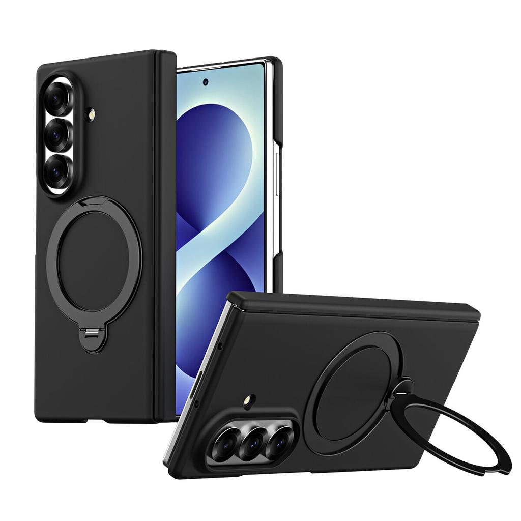 Матовый защитный чехол с петлей для Samsung Galaxy Z Fold8 Ultra Fold 7 6 5 4 3 Встроенное магнитное кольцо Подставка Ударопрочный чехол Защитные бамперы для телефона