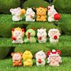 Mini Zodiac Plush Dolls - Cute Animal Figures for Desktop Decoration