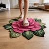 Плюшевый коврик с цветочным рисунком, 3D оптическая иллюзия, противоскользящий, впитывающий воду, для ванной комнаты, гостиной, кухни.