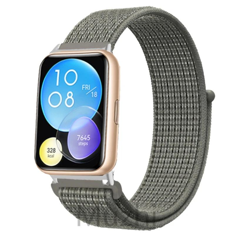 Нейлоновый ремешок для Huawei Watch Fit 2 Ремешок для умных часов Аксессуары для замены браслета Correa Huawei Watch fit2 active