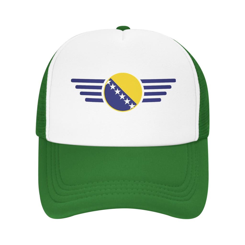 Bosnia and Herzegovina Flag Mesh Baseball Caps Unisex Women Casual Sun Hats Hat Breathable Summer Trucker Hat